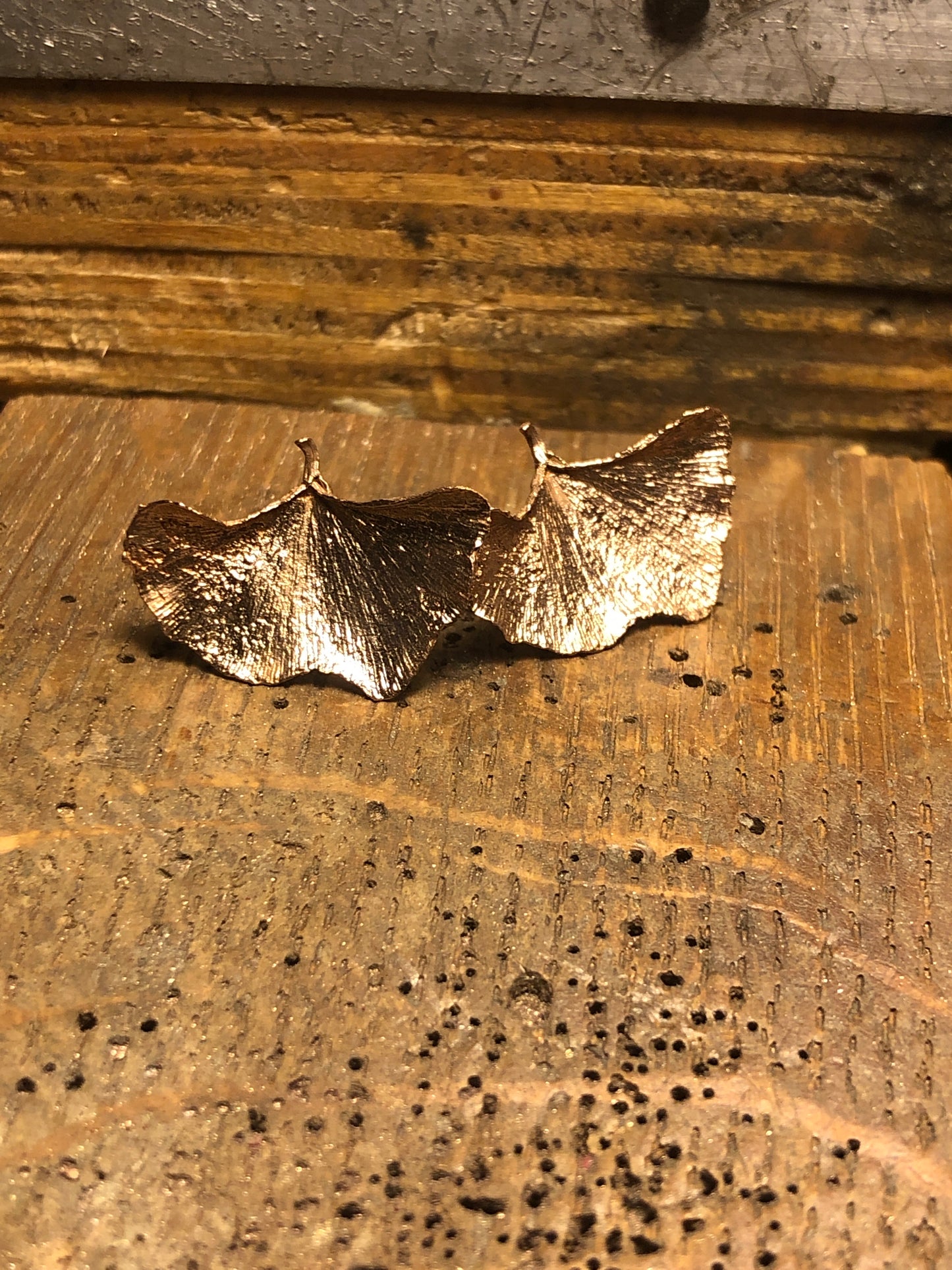 Orecchini Foglia Gingko amo e lobo