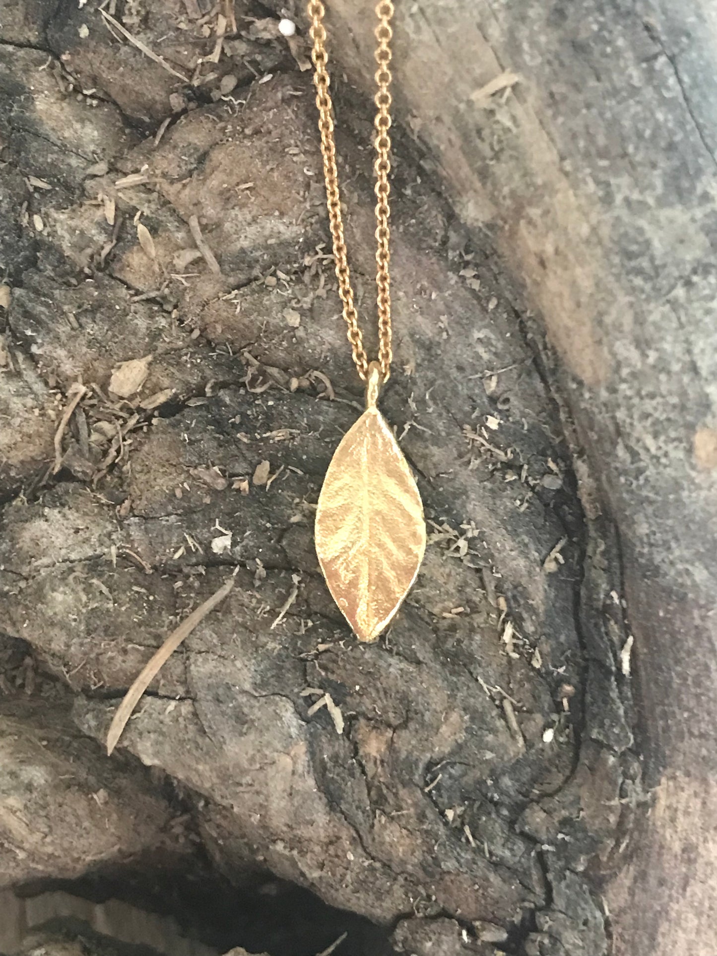 Collana Alloro foglia piccola