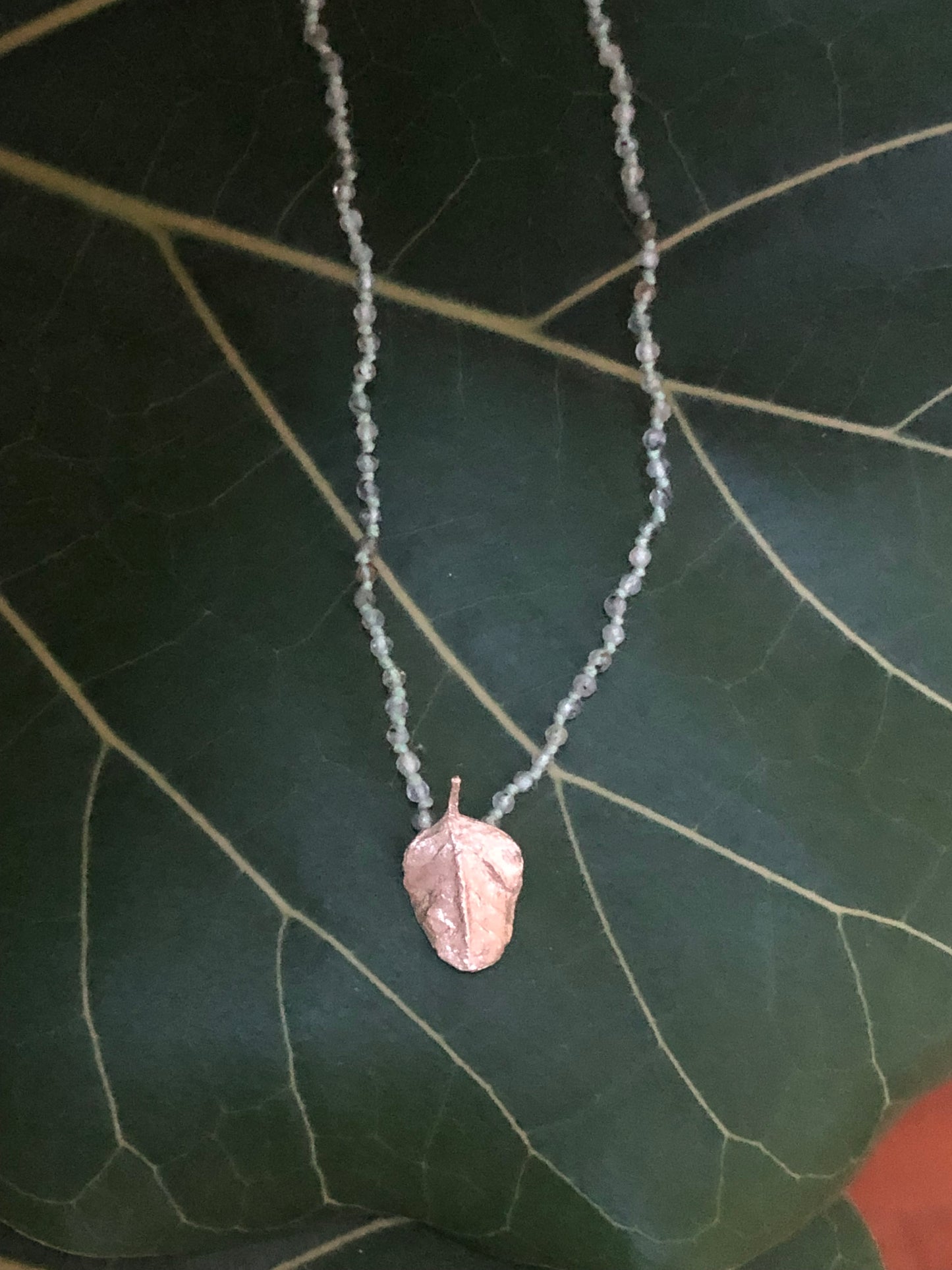 Collana Foglia del Cappero