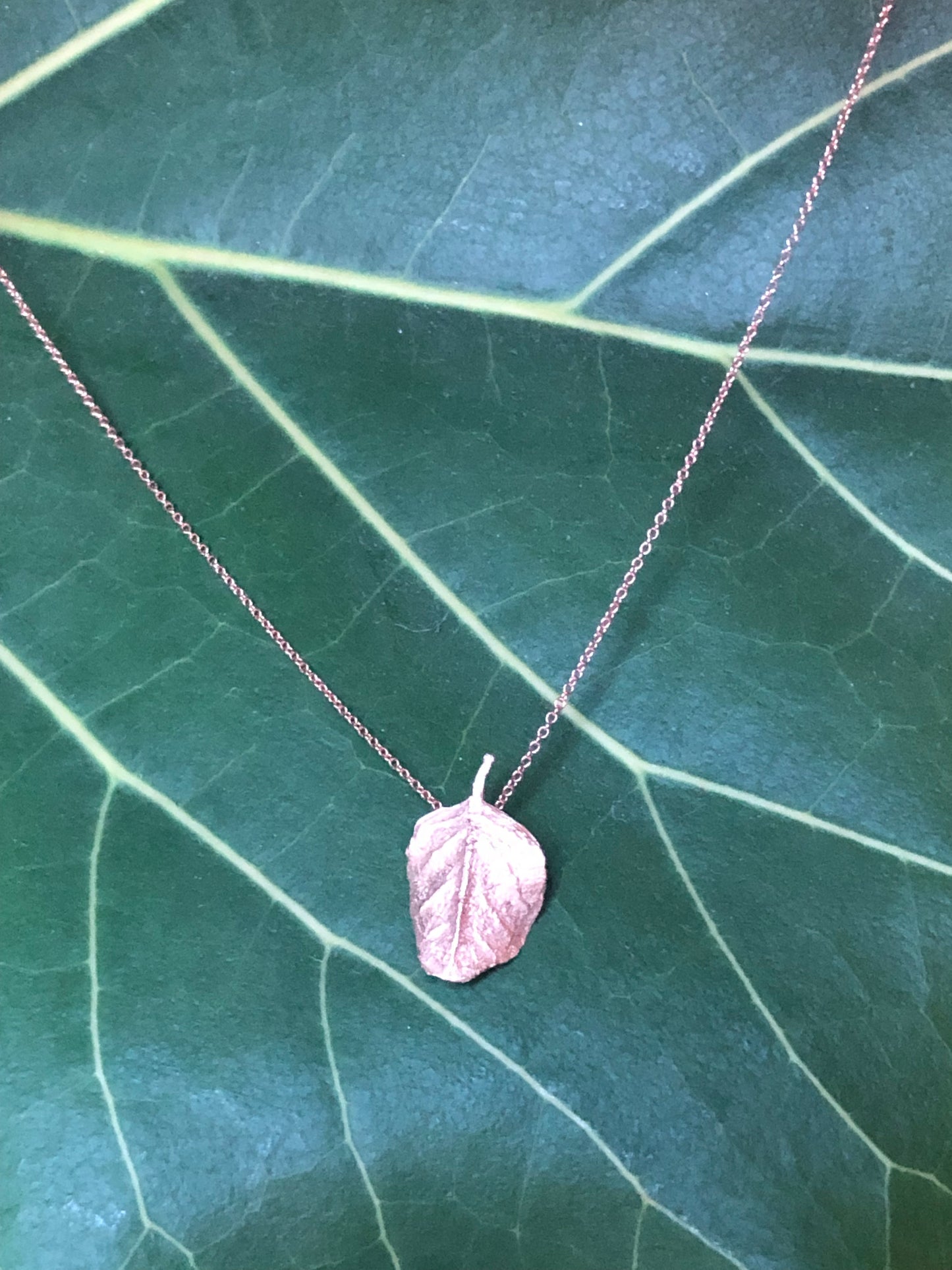 Collana Foglia del Cappero
