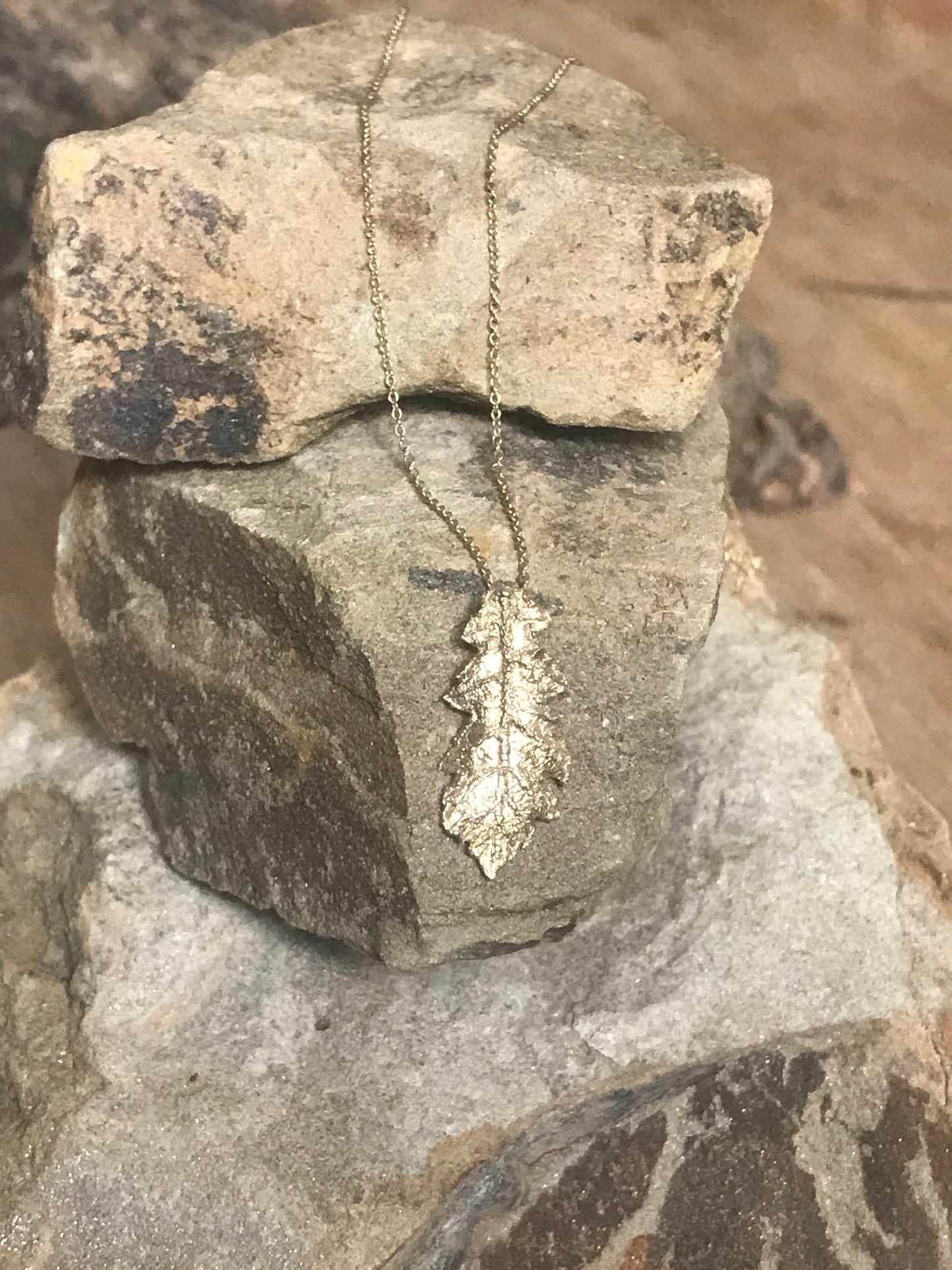 Collana Foglia di Quercia