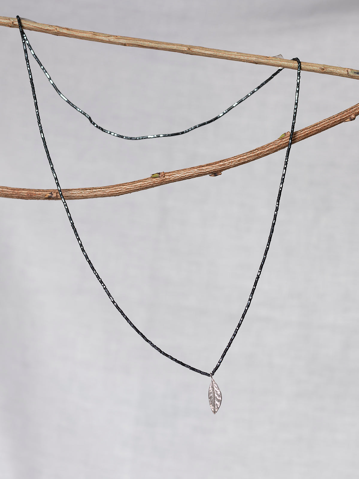 Collana Alloro foglia grande