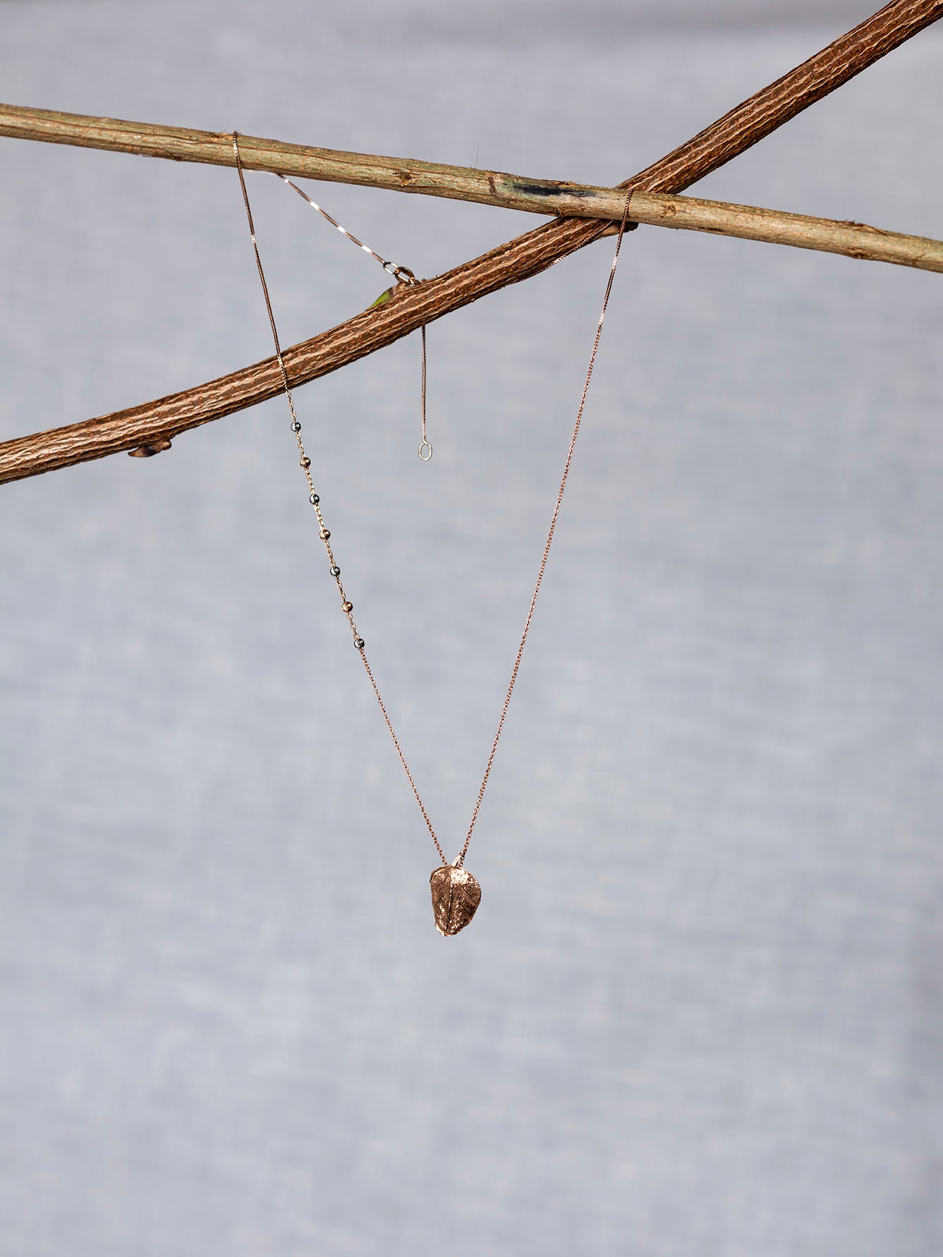 Collana Foglia del Cappero