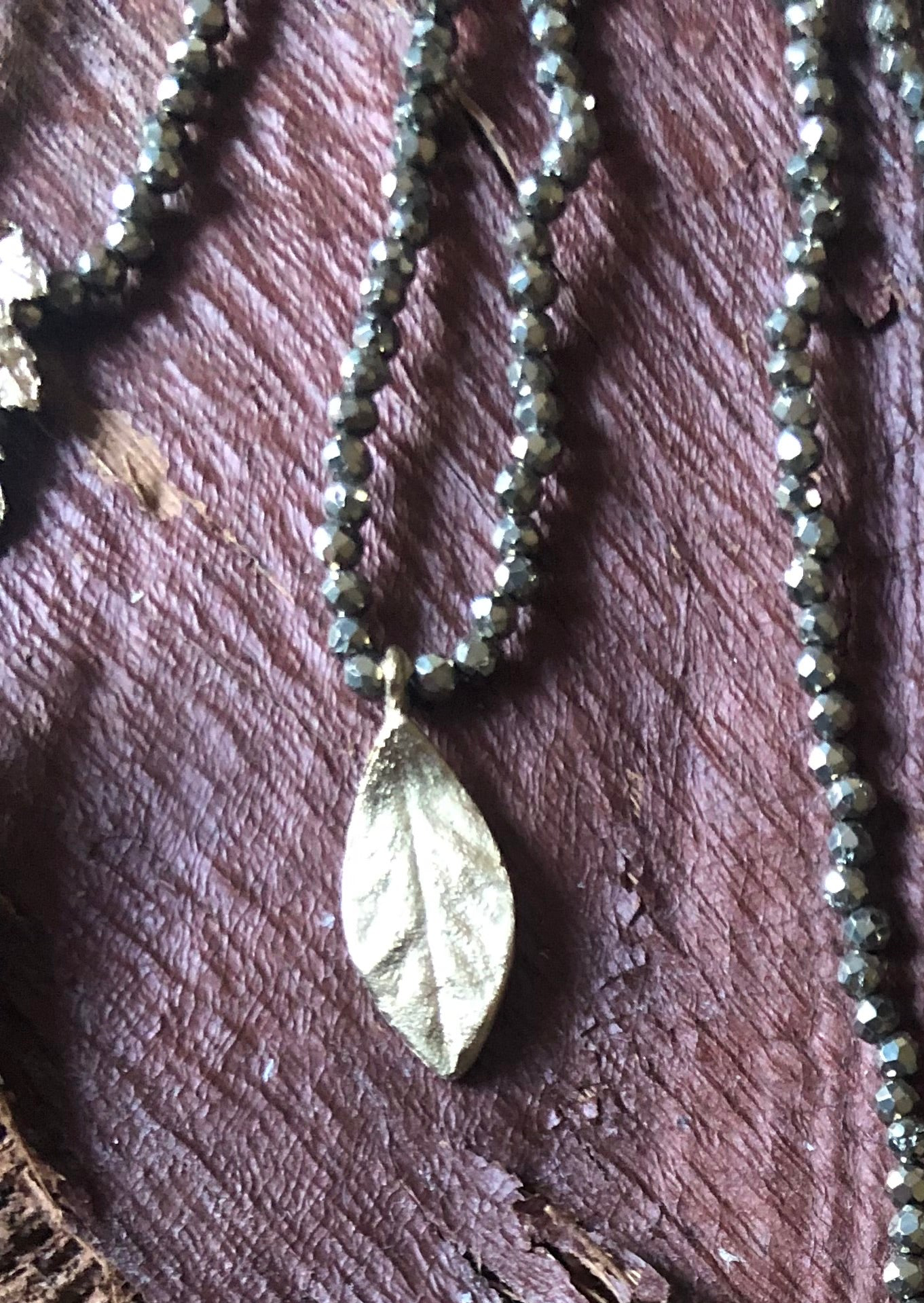 Collana Alloro foglia piccola