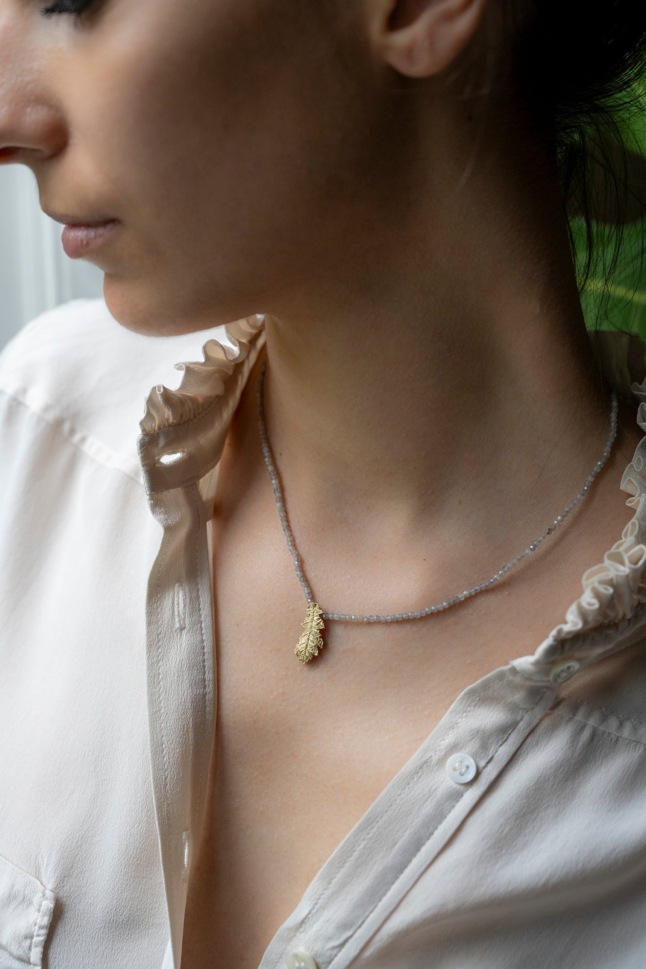 Collana Foglia di Quercia
