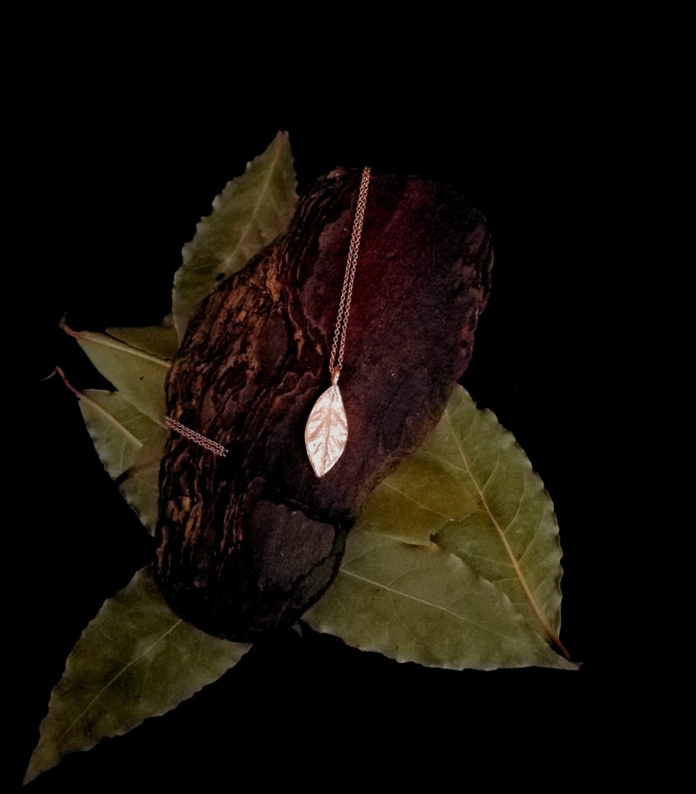 Collana Alloro foglia piccola