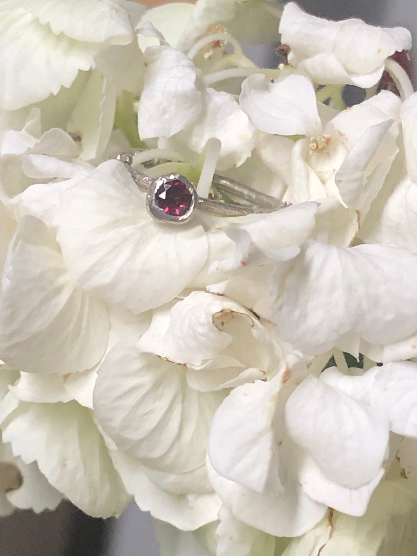 Anello Callistemone solitario