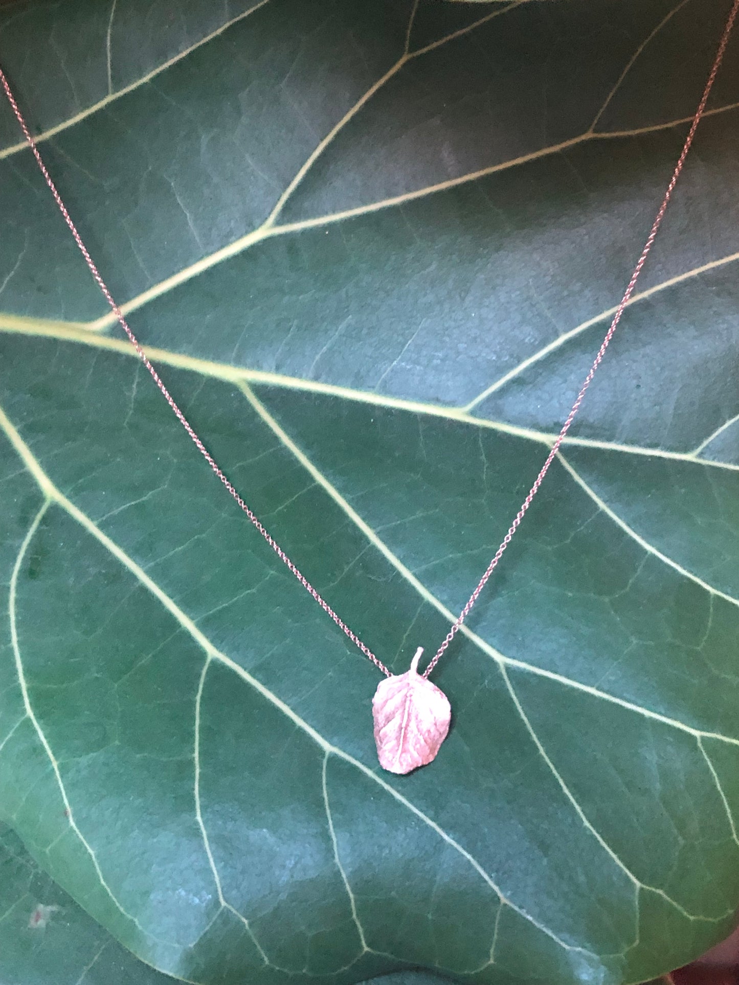 Collana Foglia del Cappero