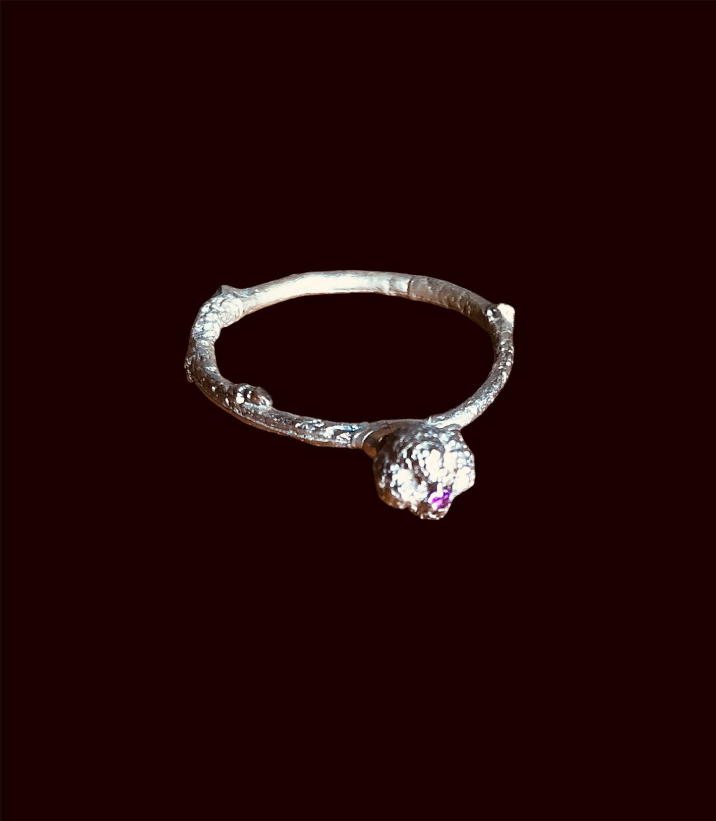 Anello Bacca Castagnola Solitario