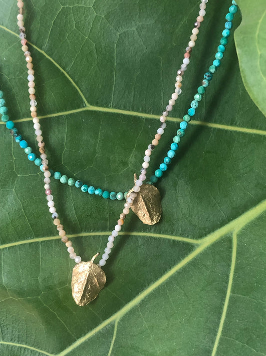 Collana Foglia del Cappero