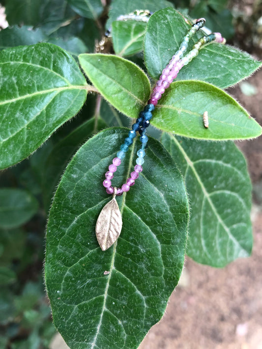 Collana Alloro foglia piccola