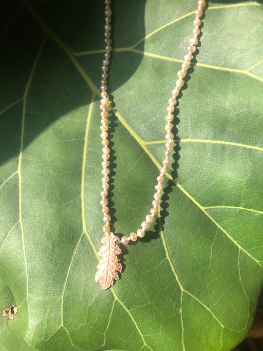 Collana Foglia di Quercia