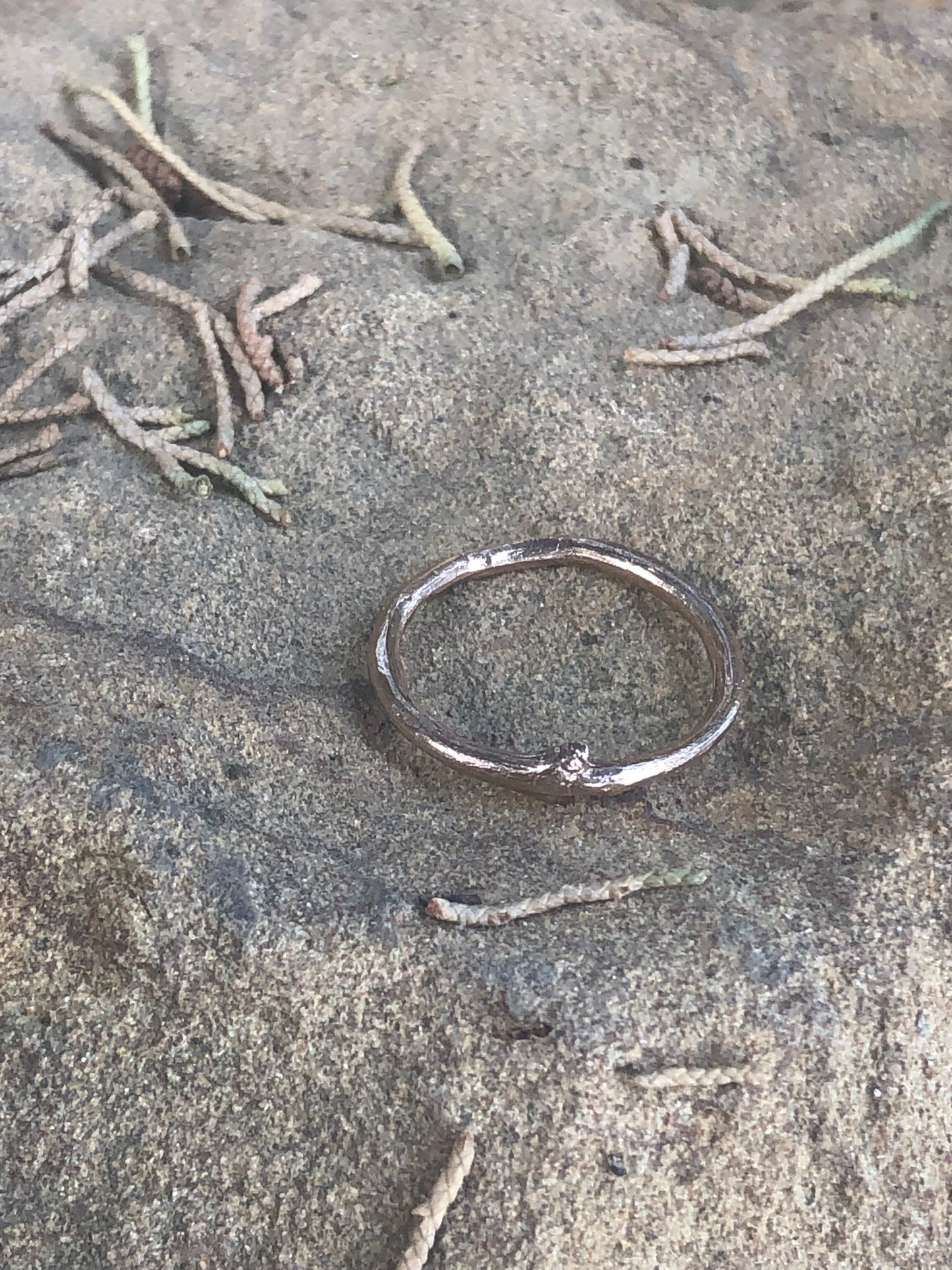 Anello Ramo con una gemma