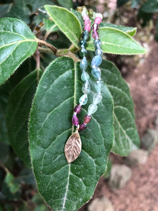 Collana Alloro foglia piccola