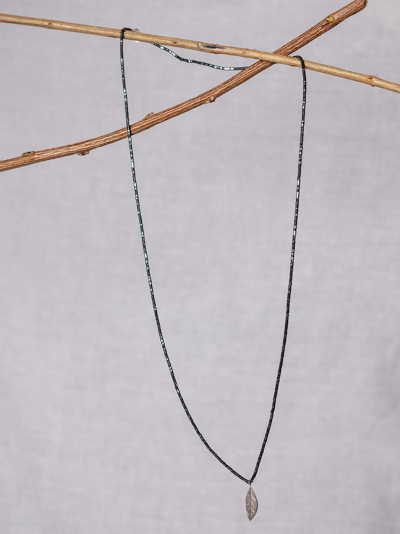Collana Alloro foglia grande