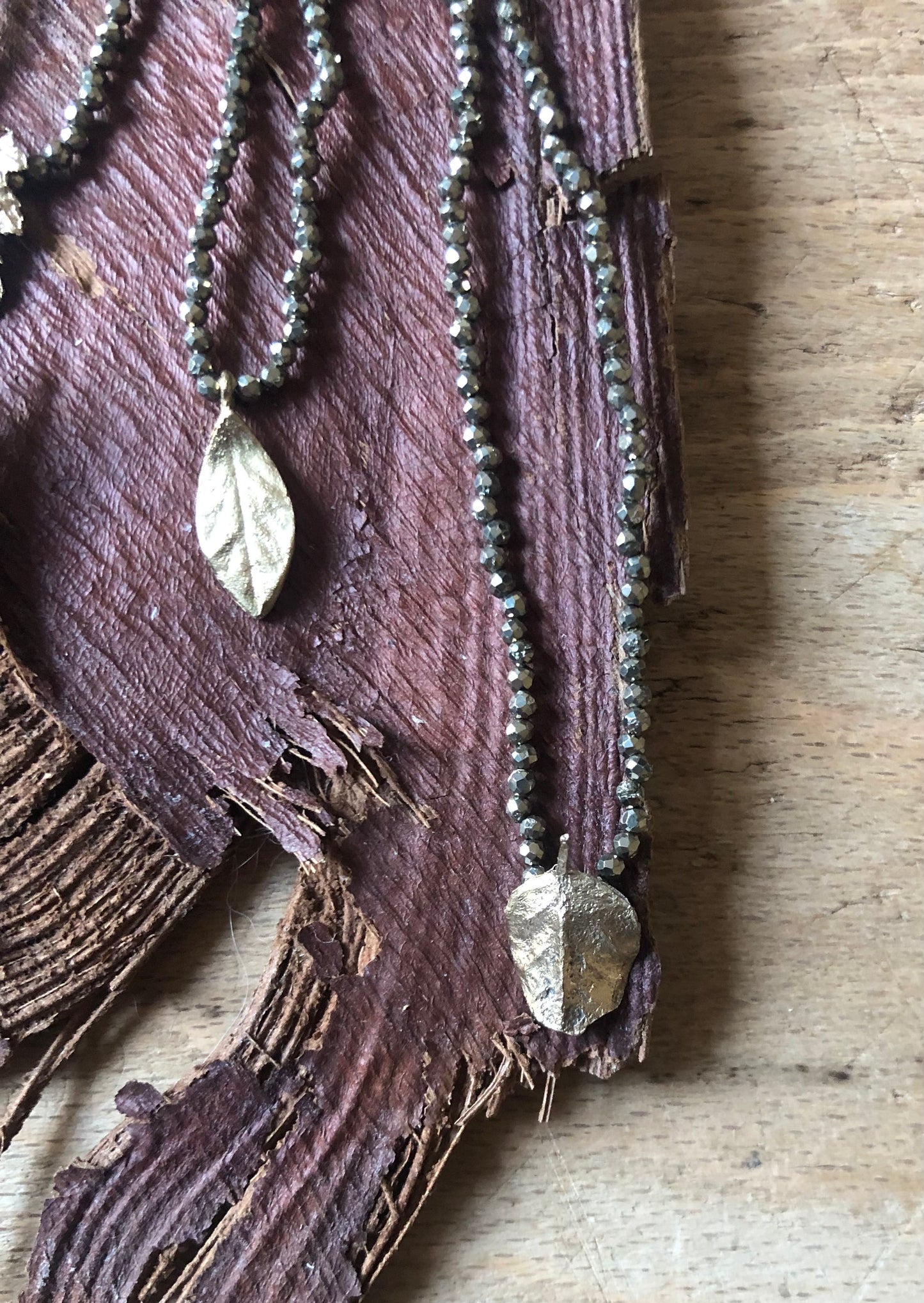 Collana Alloro foglia piccola
