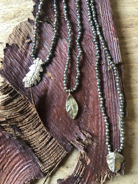Collana Alloro foglia piccola