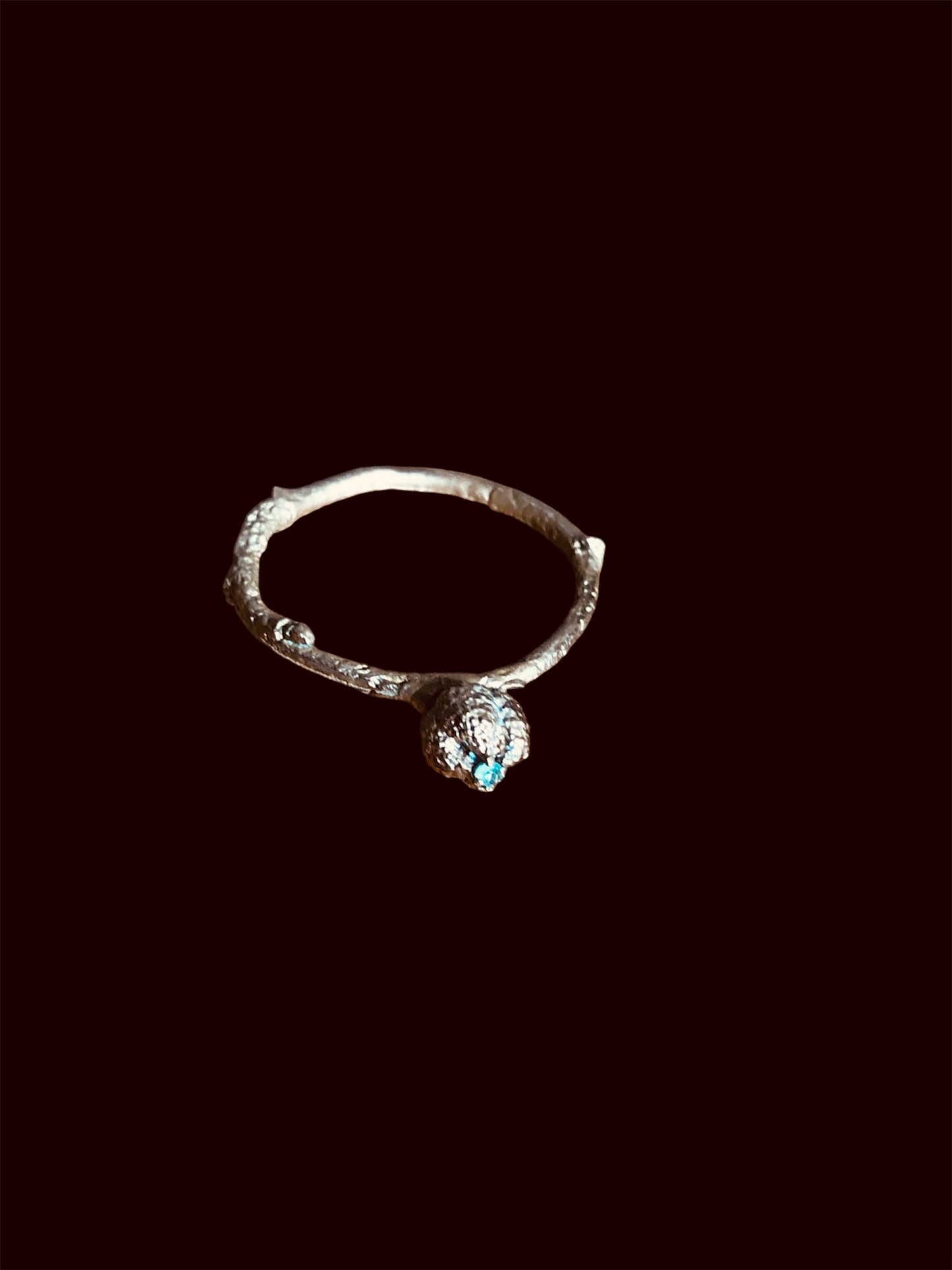 Anello Bacca Castagnola Solitario