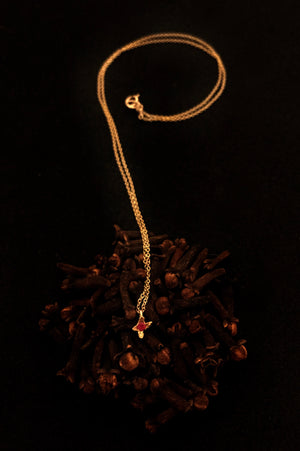 Collana Chiodo di Garofano solitario