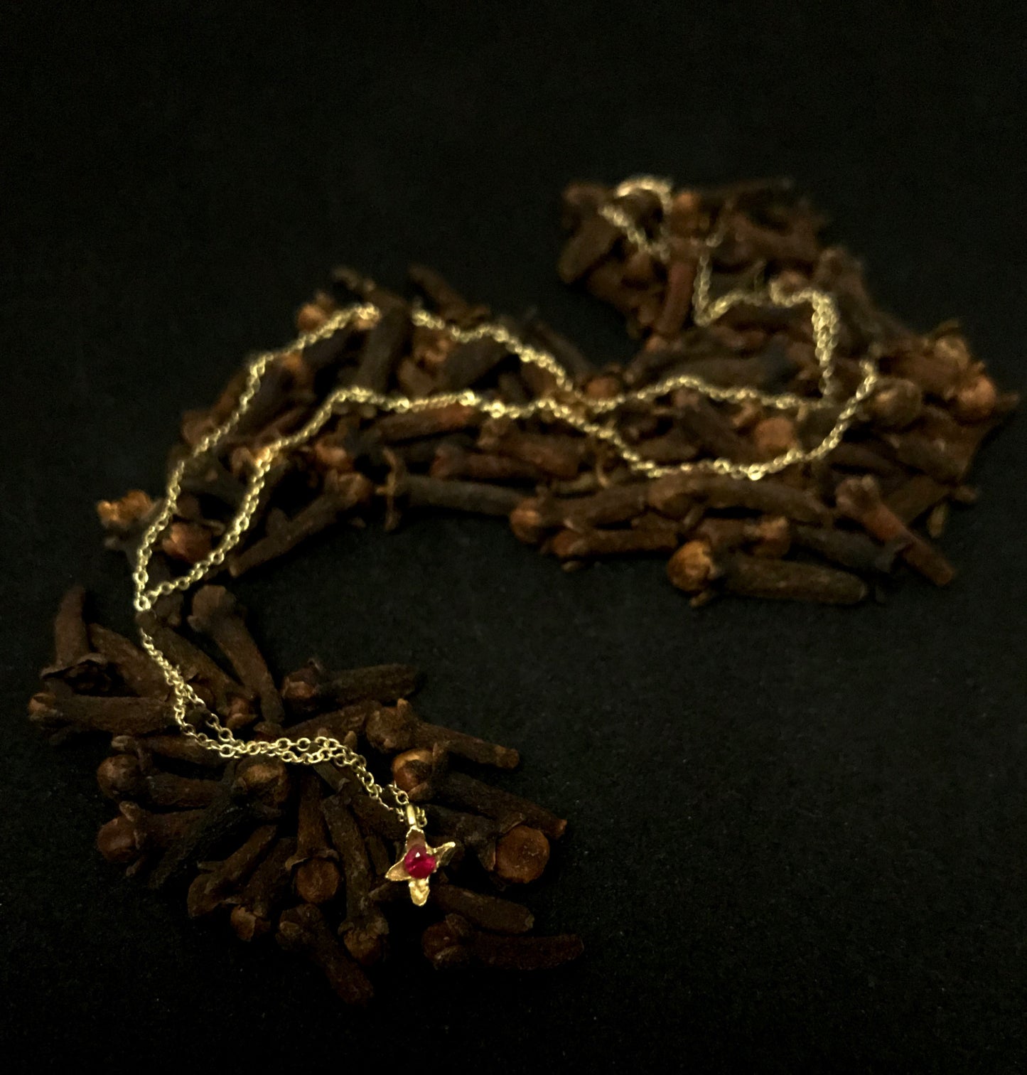 Collana Chiodo di Garofano solitario
