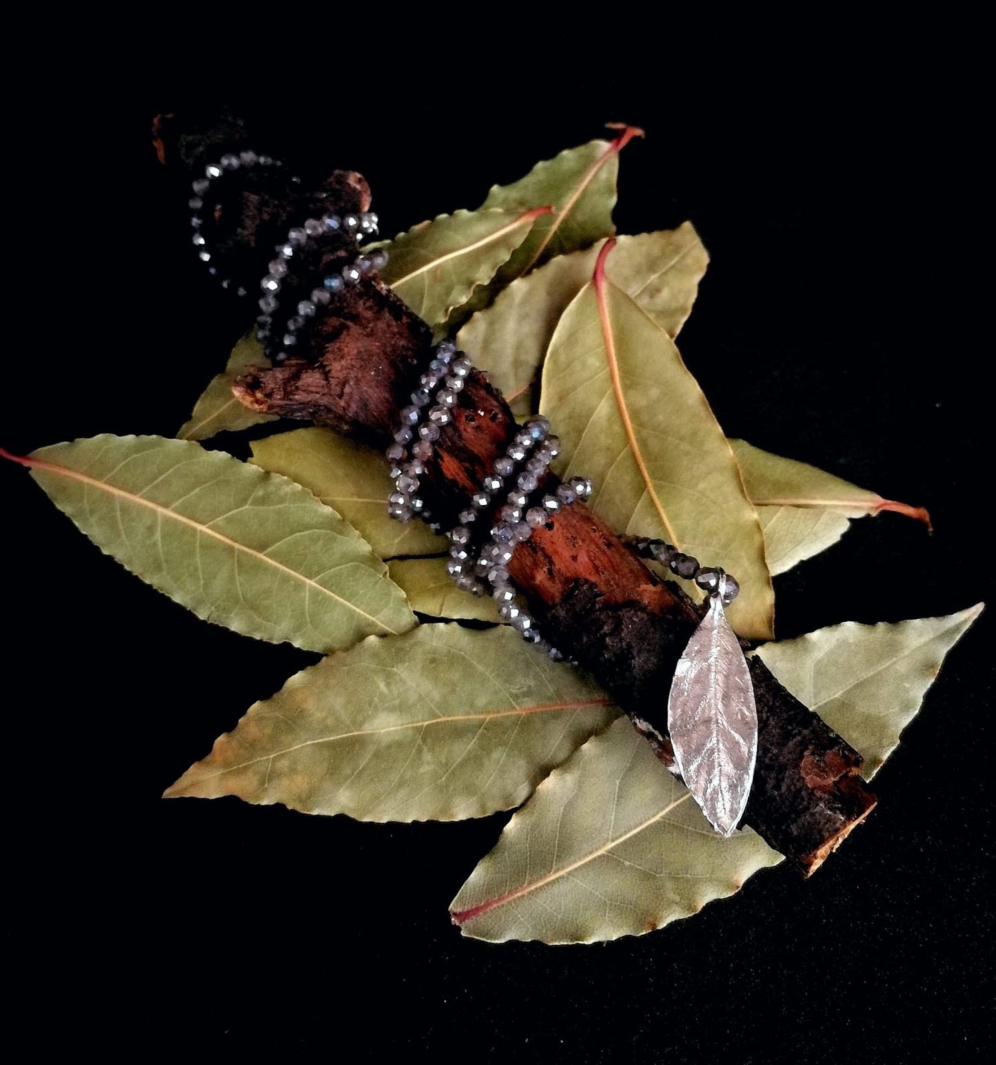 Collana Alloro foglia grande
